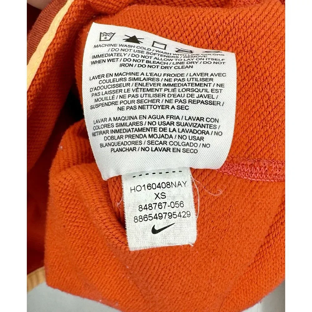 Nike Dri-Fit Women's Running Hoodie‎ Orange Winter Sz XS